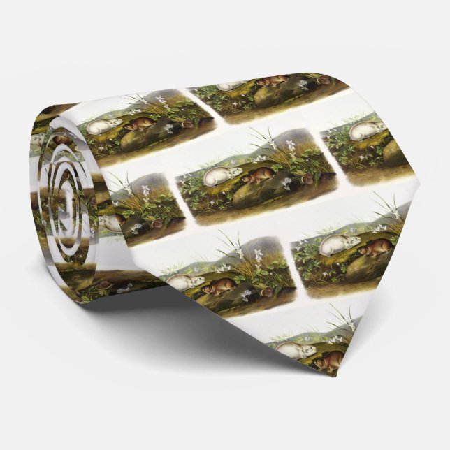 Hudson's Bay (Ungava Collared) Lemming by Audubon Neck Tie (Rolled)