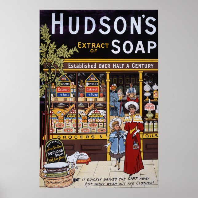 Hudson's Soap 1895 Poster (Front)