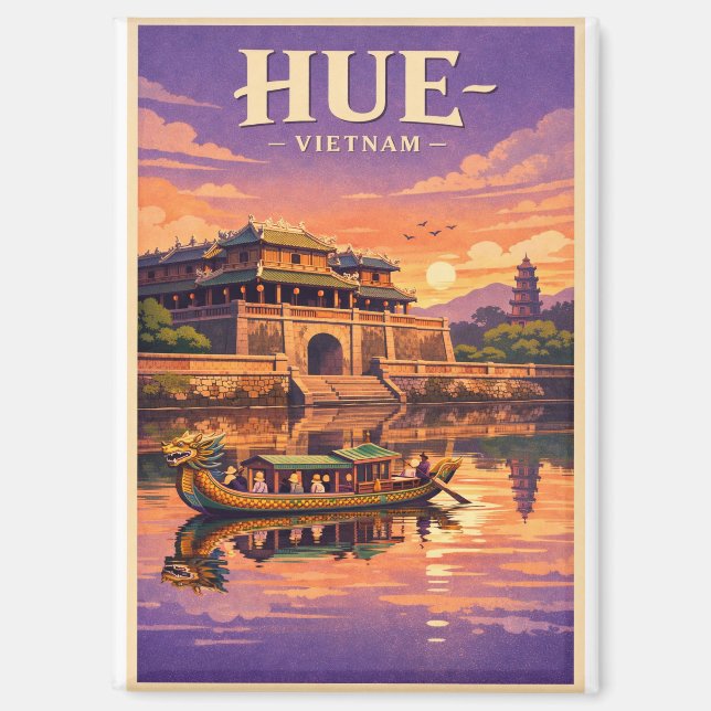 Hue Ancient Capital, Vietnam travel Magnet (Front)