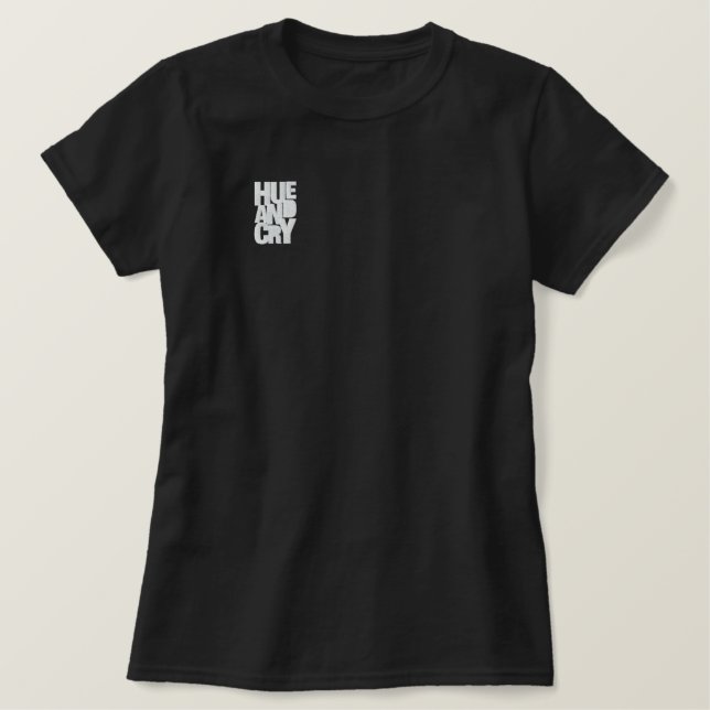 Hue And Cry - Embroidered -PoloShirt(Ladies/Black) Embroidered Shirt (Design Front)
