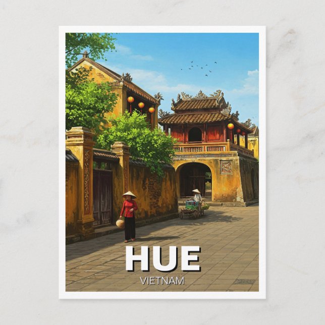 Hue Imperial City Vietnam Travel Postcard (Front)