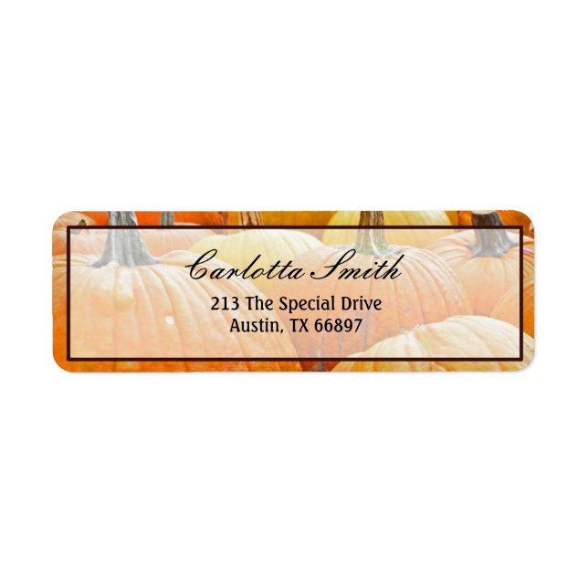 Hue of Pumpkins Label (Front)
