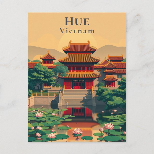 Hue Vietnam Imperial City Postcard (Front)