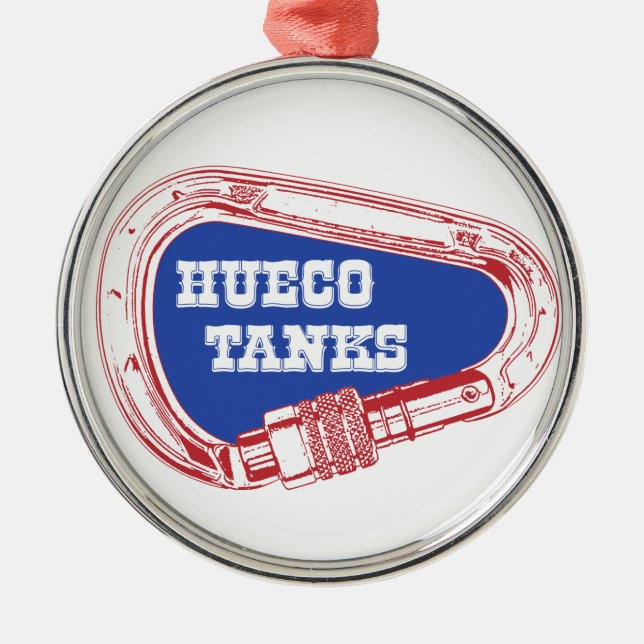 Hueco Tanks Carabiner Metal Ornament (Front)
