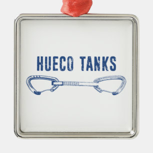 Hueco Tanks Climbing Quickdraw Metal Ornament