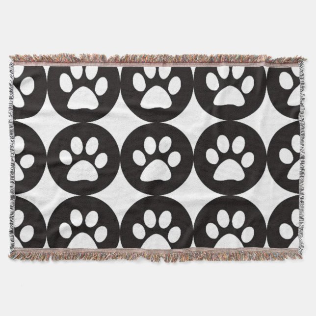 Huella de animal throw blanket (Front)