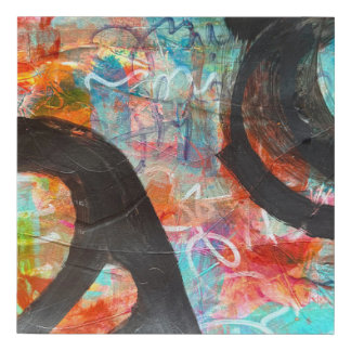 Hues of Intersection Faux Canvas Print