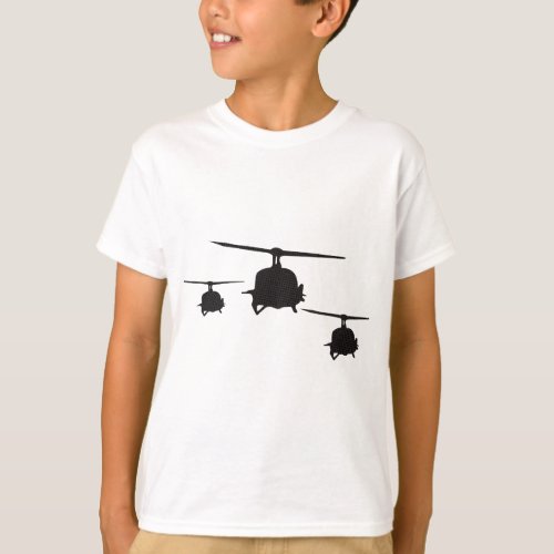 Huey Chopper Helicopter Frequent Flyer Vietnam War T_Shirt