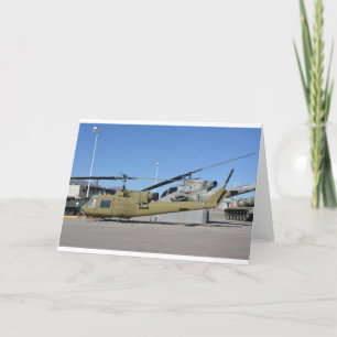 Huey & Cobra helicopters Aircraft Destiny Letterpress Thank You Card
