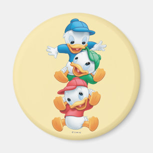 Huey, Dewey, and Louie Stacked Magnet