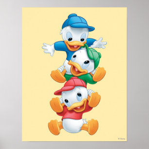 Huey, Dewey, and Louie Stacked Poster