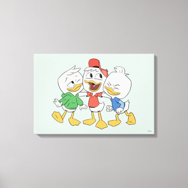 Huey, Dewey & Louie Canvas Print (Front)