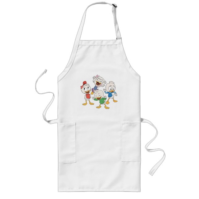 Huey, Dewey, Louie & Webby Long Apron (Front)