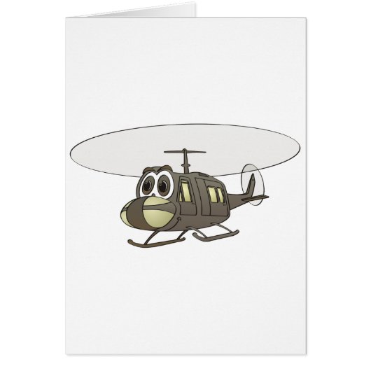 Huey Helicopter Cartoon (Front)