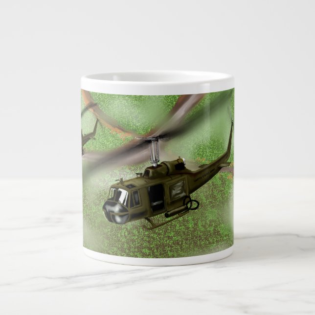 Huey helicopter large coffee mug (Front)