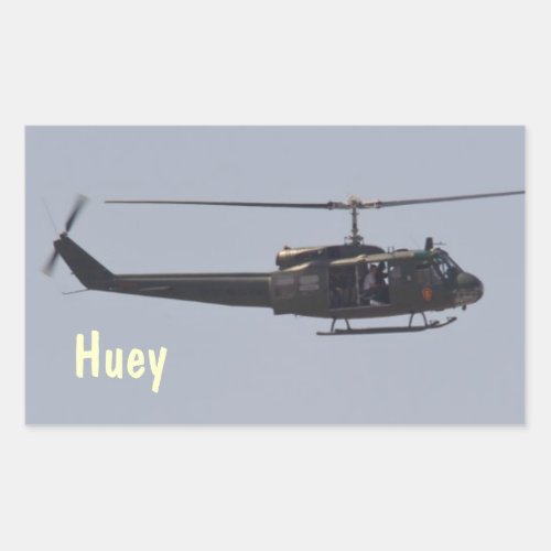 Huey helicopter sticker