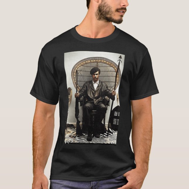 Huey P Newton 1968. Colorized T-Shirt (Front)