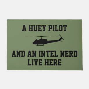 Huey Pilot and an Intel Nerd Live Here Doormat