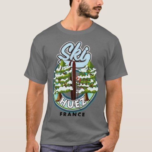 Huez Ski france retro T_Shirt