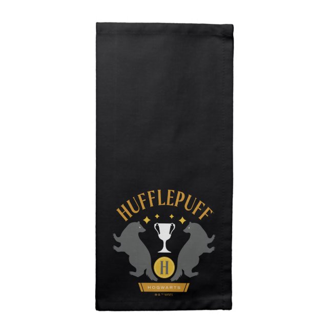HUFFLEPUFF™ Badger and Cup House Pride Graphic Cloth Napkin (Half Fold)