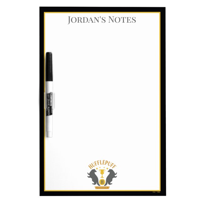 HUFFLEPUFF™ Badger and Cup House Pride Graphic Dry Erase Board (Front)