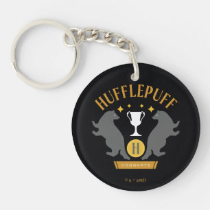 HUFFLEPUFF™ Badger and Cup House Pride Graphic Keychain