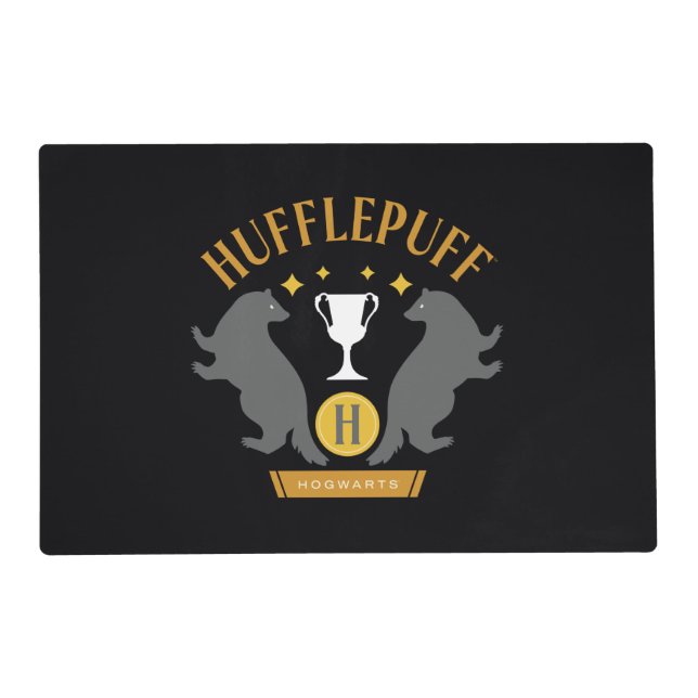 HUFFLEPUFF™ Badger and Cup House Pride Graphic Placemat (Front)