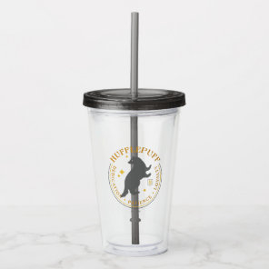 HUFFLEPUFF™ Badger House Pride Badge Acrylic Tumbler