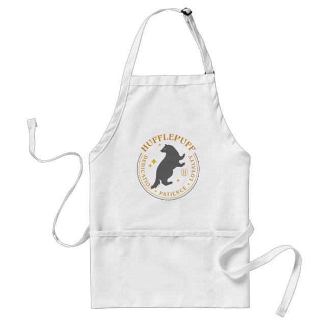 HUFFLEPUFF™ Badger House Pride Badge Adult Apron (Front)