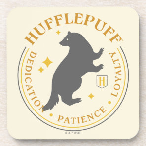 HUFFLEPUFF™ Badger House Pride Badge Beverage Coaster