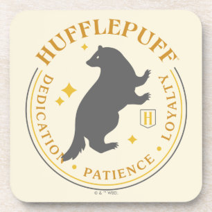 HUFFLEPUFF™ Badger House Pride Badge Beverage Coaster
