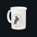 HUFFLEPUFF™ Badger House Pride Badge Beverage Pitcher<br><div class="desc">These are the tenets for HUFFLEPUFF™ House pride: Dedication - Patience - Loyalty. Show your dedication to HUFFLEPUFF™ with a fun graphic t-shirt or mug! Shop this design on more custom Zazzle products for the perfect gift.</div>