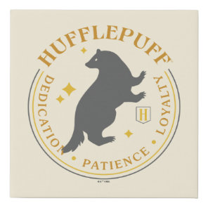 HUFFLEPUFF™ Badger House Pride Badge Faux Canvas Print
