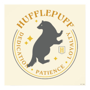 HUFFLEPUFF™ Badger House Pride Badge Poster