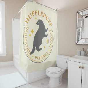 HUFFLEPUFF™ Badger House Pride Badge Shower Curtain