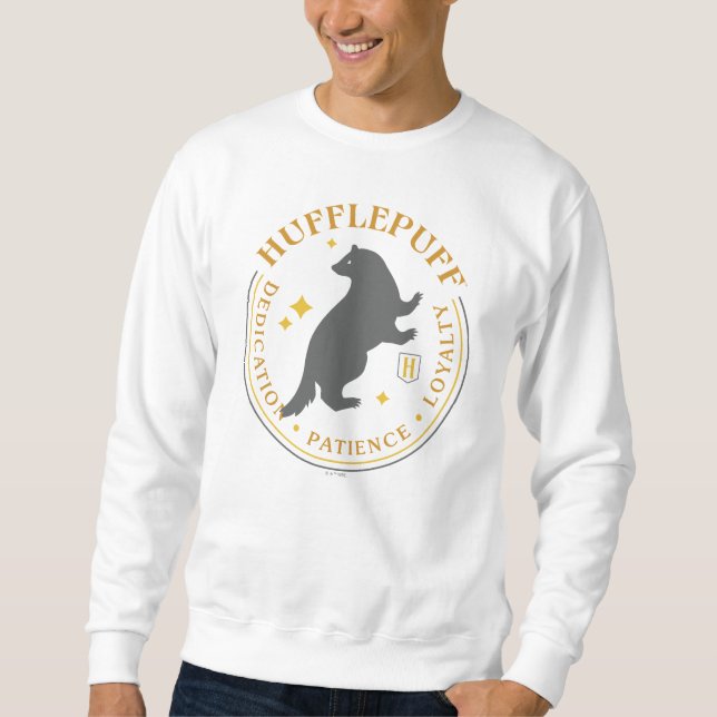 HUFFLEPUFF™ Badger House Pride Badge Sweatshirt (Front)