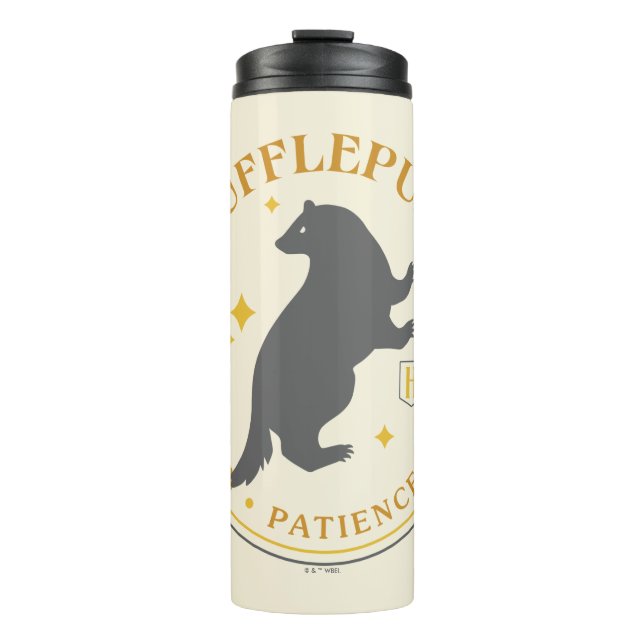 HUFFLEPUFF™ Badger House Pride Badge Thermal Tumbler (Front)