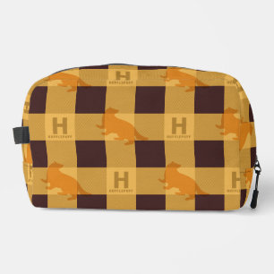 HUFFLEPUFF™ Check Plaid Pattern Dopp Kit