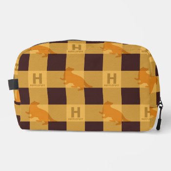 Hufflepuff™ Check Plaid Pattern Dopp Kit by harrypotter at Zazzle