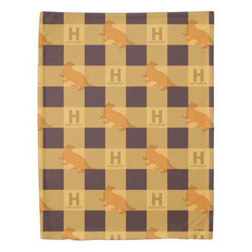 HUFFLEPUFF Check Plaid Pattern Duvet Cover
