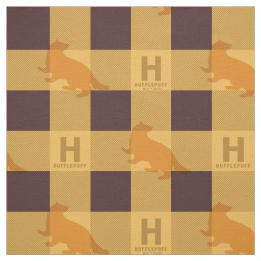 HUFFLEPUFF™ Check Plaid Pattern Fabric