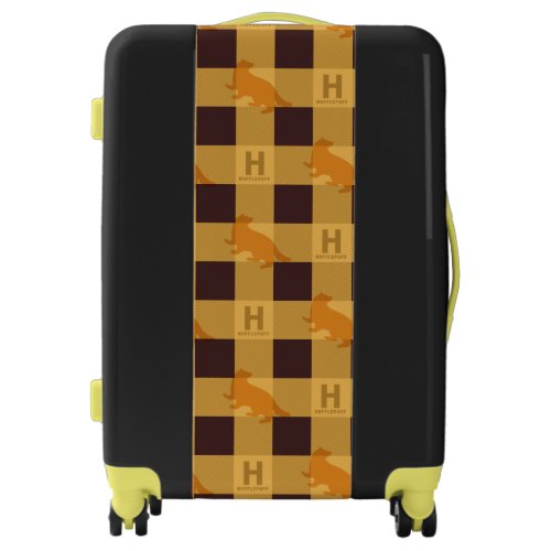 HUFFLEPUFF Check Plaid Pattern Luggage