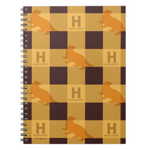 HUFFLEPUFF Check Plaid Pattern Notebook