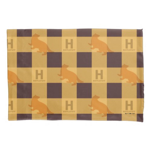 HUFFLEPUFF Check Plaid Pattern Pillow Case