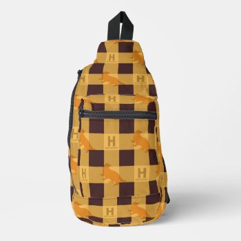 Hufflepuff™ Check Plaid Pattern Sling Bag by harrypotter at Zazzle