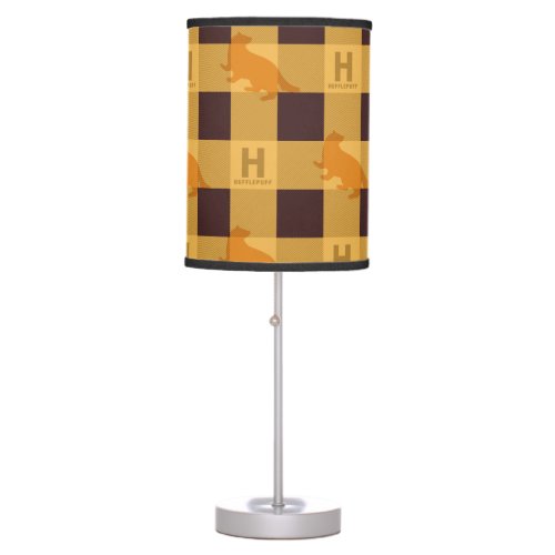 HUFFLEPUFF Check Plaid Pattern Table Lamp
