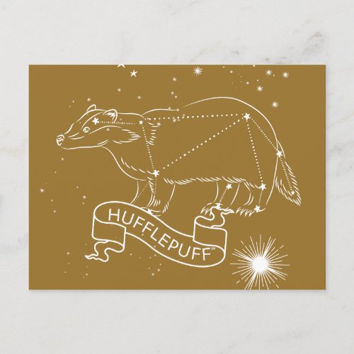 HUFFLEPUFF Constellation Graphic Holiday Postcard