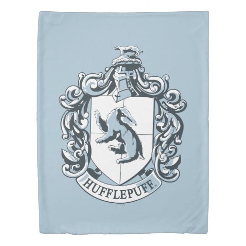 Hufflepuff Crest Blue Duvet Cover