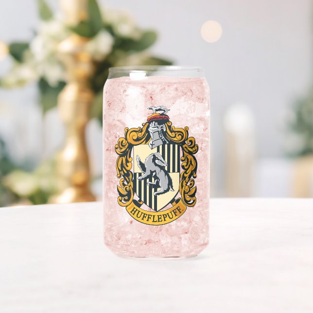 Hufflepuff Crest Can Glass (Insitu (Wedding))