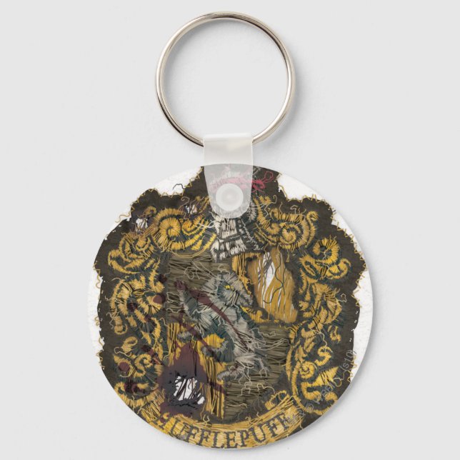 Hufflepuff Crest - Destroyed Keychain (Front)